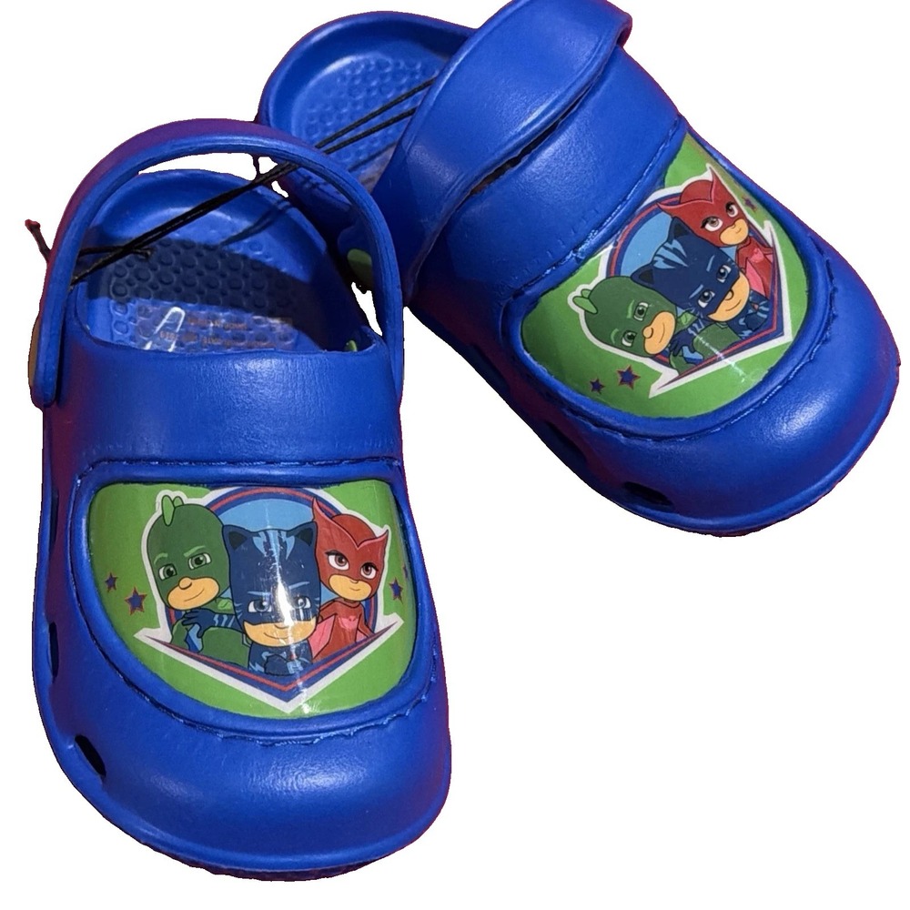 Pj Mask Kids Size 5/6 Foam Cushioned Clog Slides New